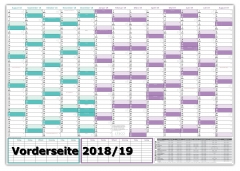 XXL Schuljahreskalender 2018-2019 abwischbar