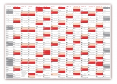 XXL Classic-2 Wandkalender 2018 rot