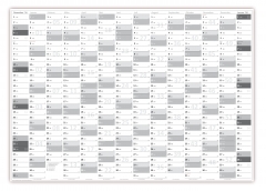 XL Classic2 Wandkalender 2017 grau