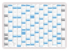 XXL Classic-2 Wandkalender 2019 blau