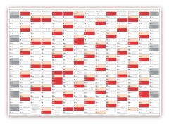 XXL Classic-2 Wandkalender 2019 rot