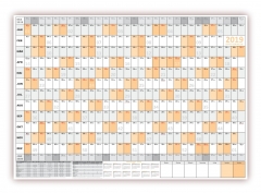 XXL  Wandkalender 2019 Quer-Monate