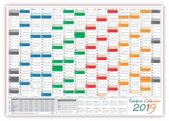 XL Classic Wandkalender 2019 rainbow