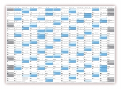 XXL Classic-2 Wandkalender 2020 blau