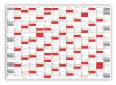 XXL Classic-2 Wandkalender 2020 rot