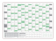 XXL Classic Green Wandkalender 2018