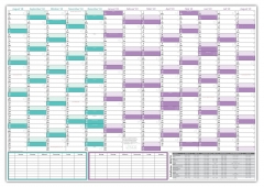 XXL Schuljahreskalender 2018-2019 nass abwischbar