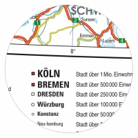 XXL Deutschlandkarte Topografisch