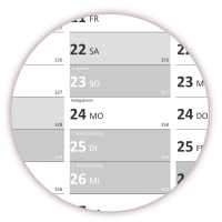 XL Classic2 Wandkalender 2018 grau