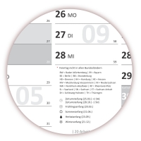 XL Classic2 Wandkalender 2018 grau