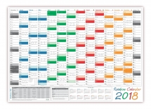 XXL Classic Wandkalender 2018 rainbow