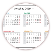 XXL Classic Wandkalender 2018 rainbow