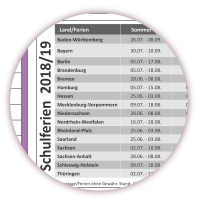 XXL Schuljahreskalender 2018-2019 abwischbar