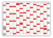 XXL Classic-2 Wandkalender 2018 rot