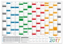 XXL Classic Wandkalender 2017 rainbow