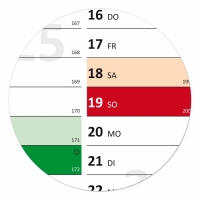 XXL Classic Wandkalender 2017 rainbow