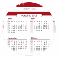 XL Classic Wandkalender 2017 rot