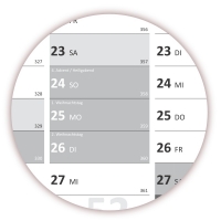 XL Classic2 Wandkalender 2017 grau