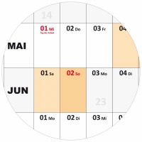 XXL  Wandkalender 2018 Quer-Monate