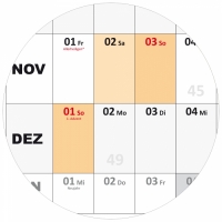 XXL  Wandkalender 2018 Quer-Monate