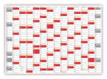 XXL Classic-2 Wandkalender 2019 rot