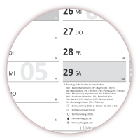 XXL Classic-2 Wandkalender 2020 grau