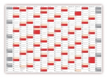 XXL Classic-2 Wandkalender 2020 rot