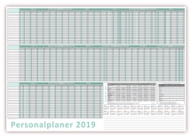 Urlaubsplaner DIN B1 2019 nass abwischbar