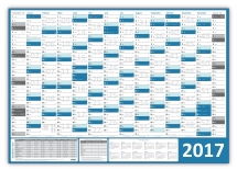 XXL Classic Wandkalender 2017 blau