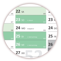 XXL Classic Green Wandkalender 2018