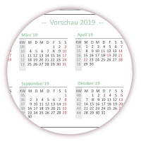 XXL Classic Green Wandkalender 2018
