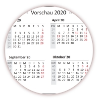 XL Classic Wandkalender 2019 gelb