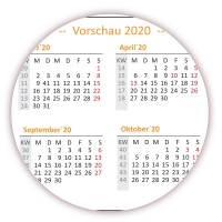 XL Classic Wandkalender 2019 orange
