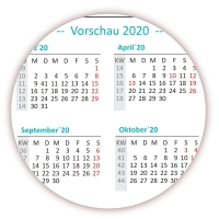 XL Classic Wandkalender 2019 t�rkis