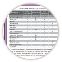XL Classic Wandkalender 2019 Violett