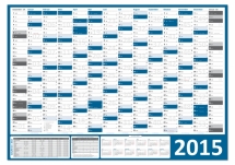 XXL Classic Wandkalender 2015 blau