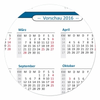 XXL Classic Wandkalender 2015 blau