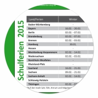 XL Classic Wandkalender 2015 gr�n