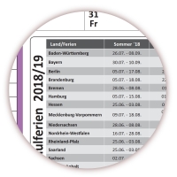 XXL Schuljahreskalender 2018-2019