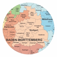 XXL Verwaltungskarte Deutschland